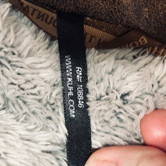 KÜHL Flight Jacket Women’s Small Plush Fleece Zip Hoodie Beige - Picture 15 of 16